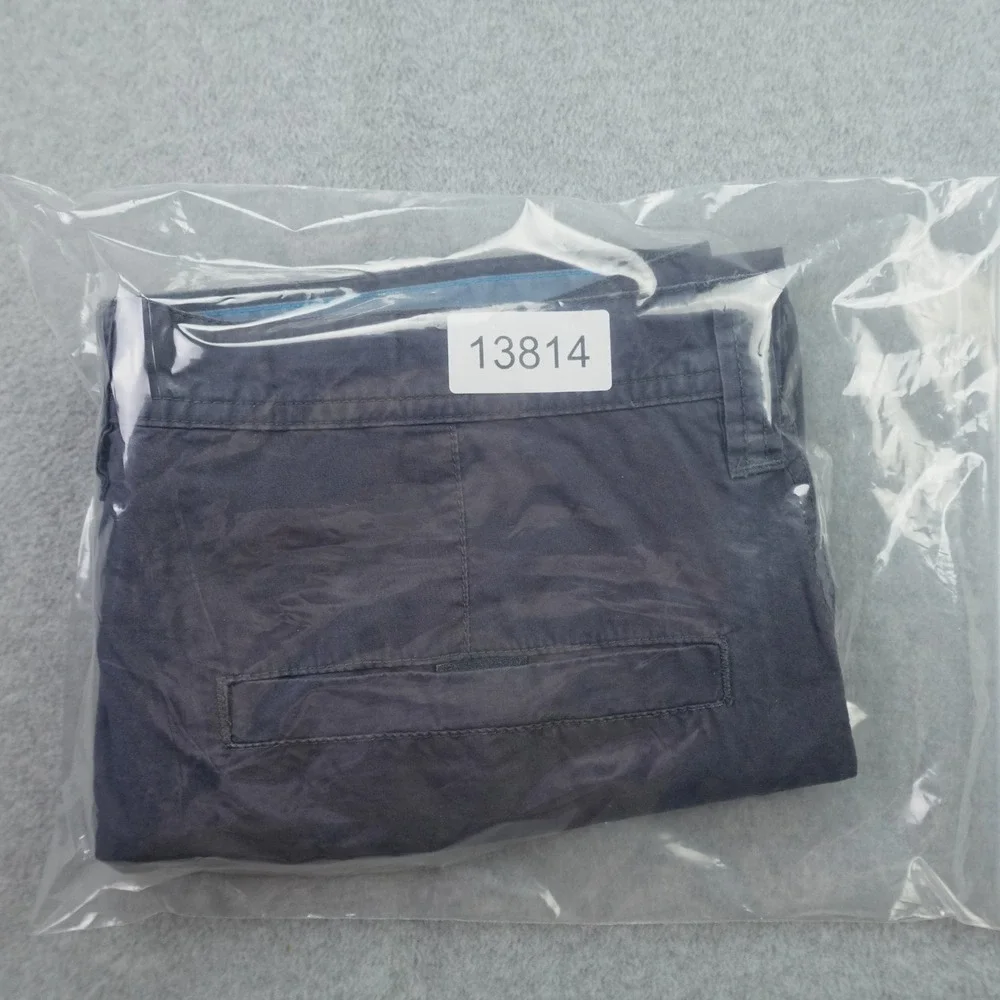 Columbia Shorts Mens 34 Blue Chino Casual Flat Front Cotton Outdoor